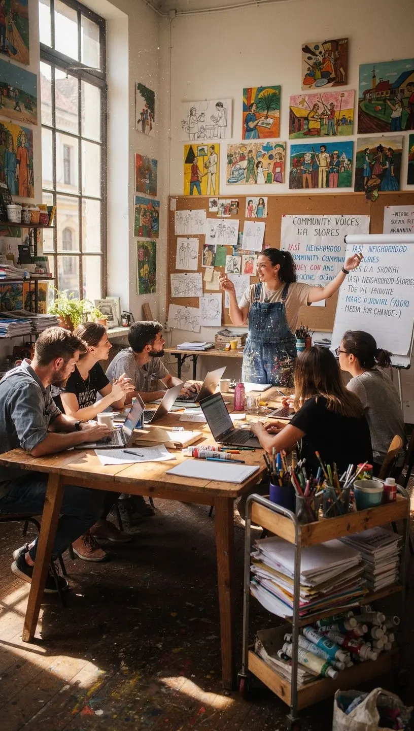 Professional team collaboration